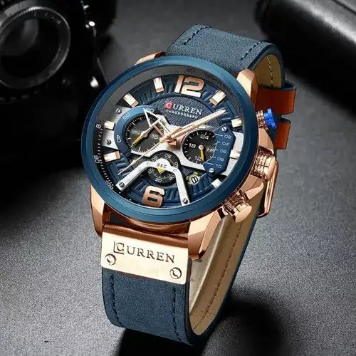 Reloj Curren 8329 Original Cronografo Cuero + Envío gratis + Atención 24 horas (3502341167)