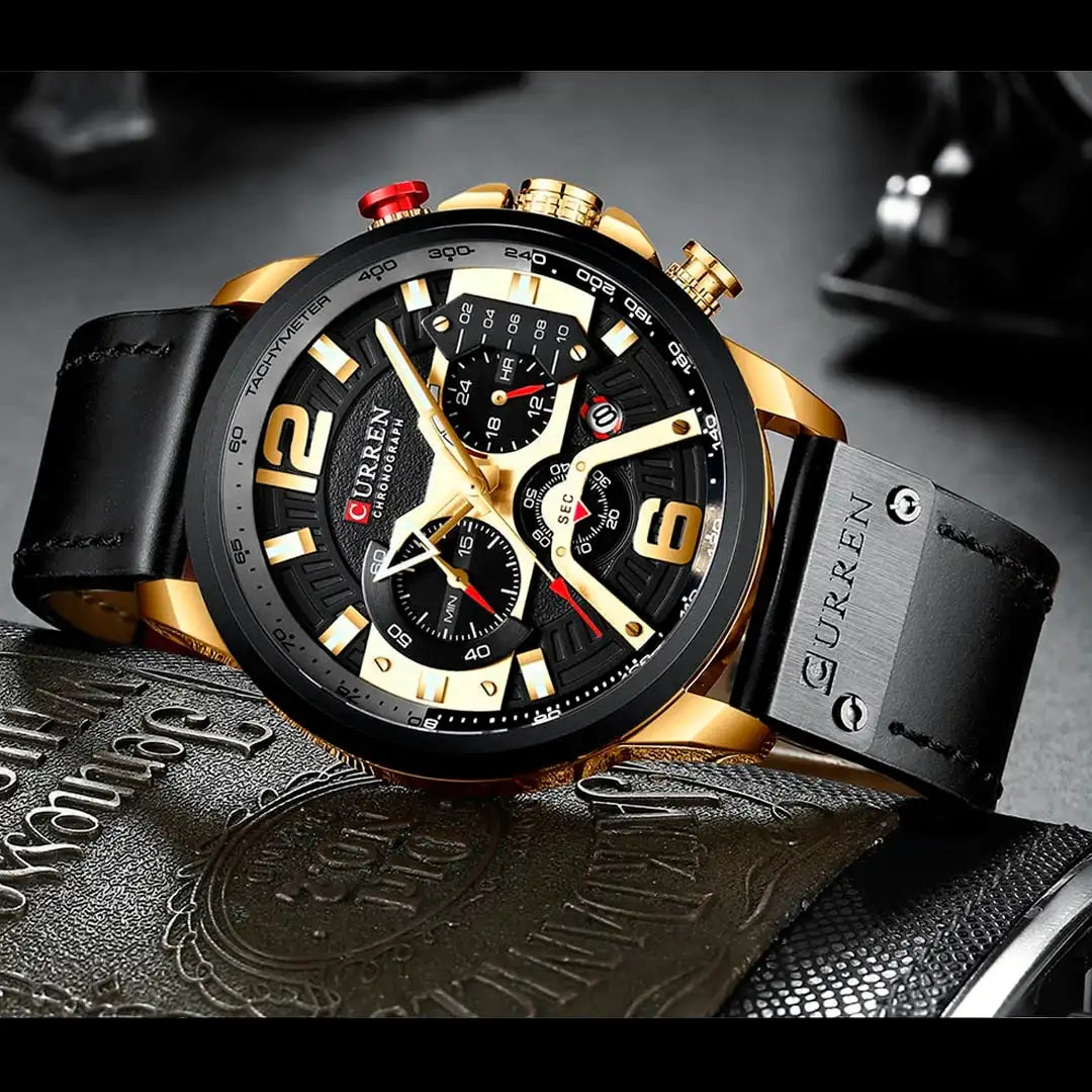 Reloj Curren 8329 Original Cronografo Cuero + Envío gratis + Atención 24 horas (3502341167)