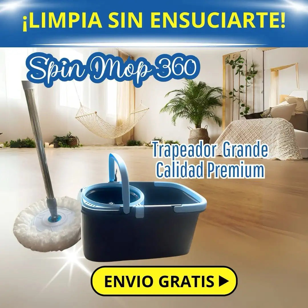 Trapero 360 Grande alta calidad con Balde x 2 mopas + ENVIO GRATIS + Atención 24 horas (3502341167)