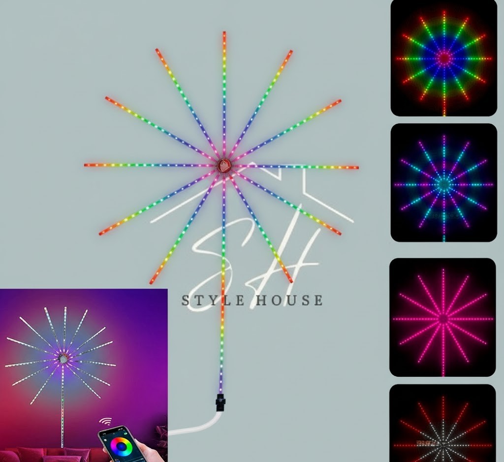 Led Fuegos Artificiales con control