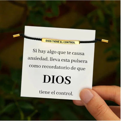 PULSERA DIOS TIENE EL CONTROL (PAGA 1 Y LLEVA 2 ENVÍO GRATIS)