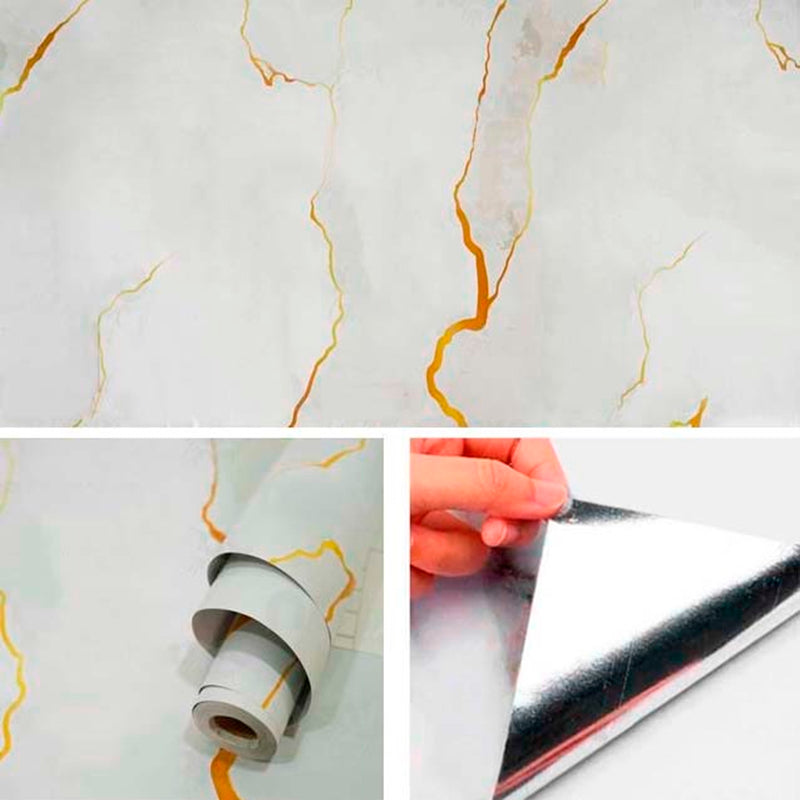 Rollo Papel Vinilo Adhesivo Brillante (10m x 60cm) + Envío Gratis
