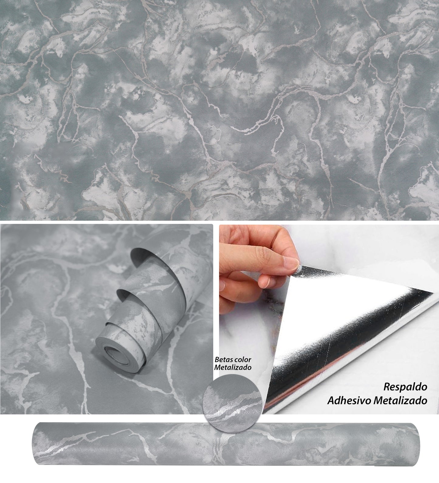Rollo Papel Vinilo Adhesivo Brillante (10m x 60cm) + Envío Gratis