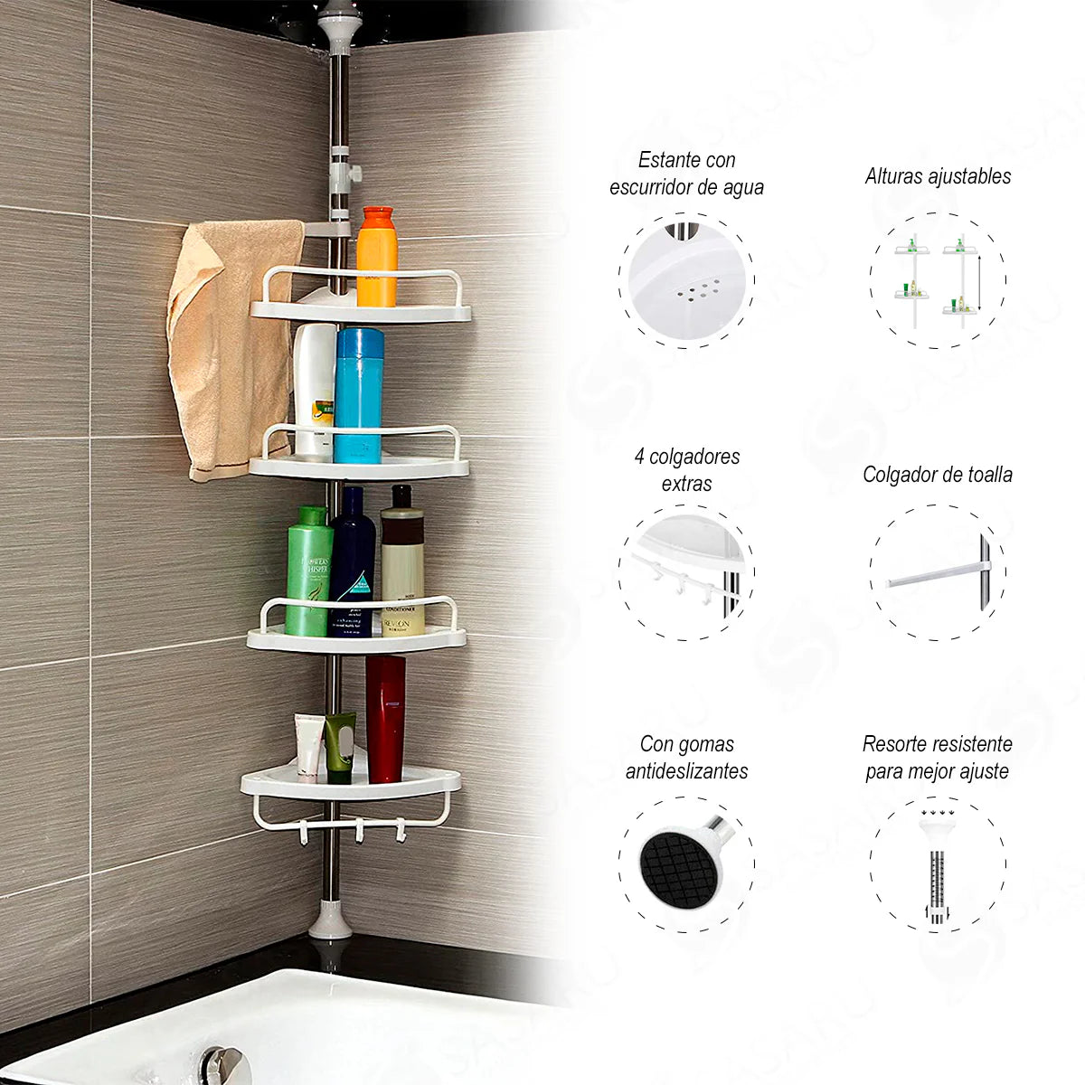 Combo Esquinero Organizador + Estante metalico