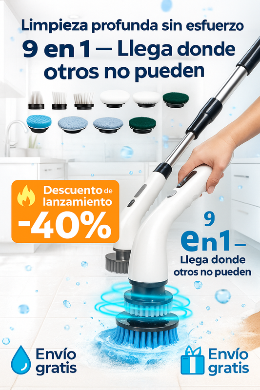 Cepillo 9 en 1 que lo limpia TODO — Envío Gratis Hoy"