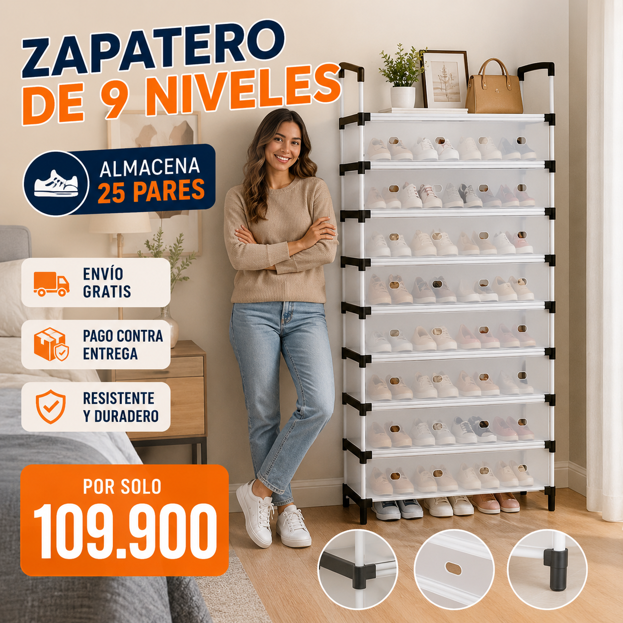 Zapateros con cubierta antipolvo variados!