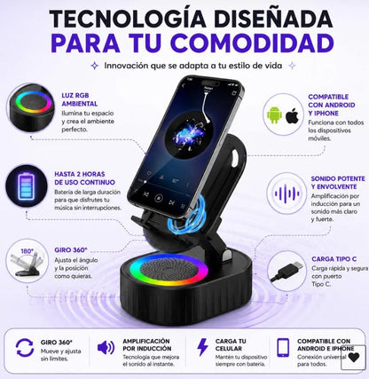 Soporte de Celular con Parlante