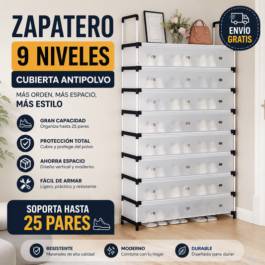 Zapatero con cubierta antipolvo!