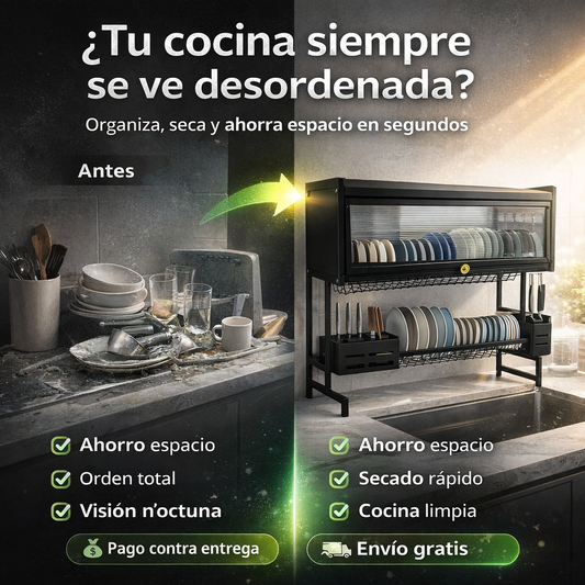Escurridor De Platos Con Almacenamiento (Envió Gratis)