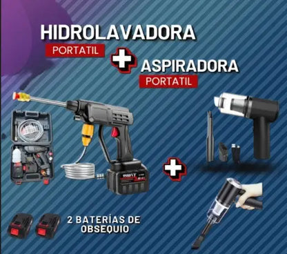 Combo de hidrolavadora 2 baterias+ Aspiradora + Atención 24 horas (3502341167) ¡Envio gratis!