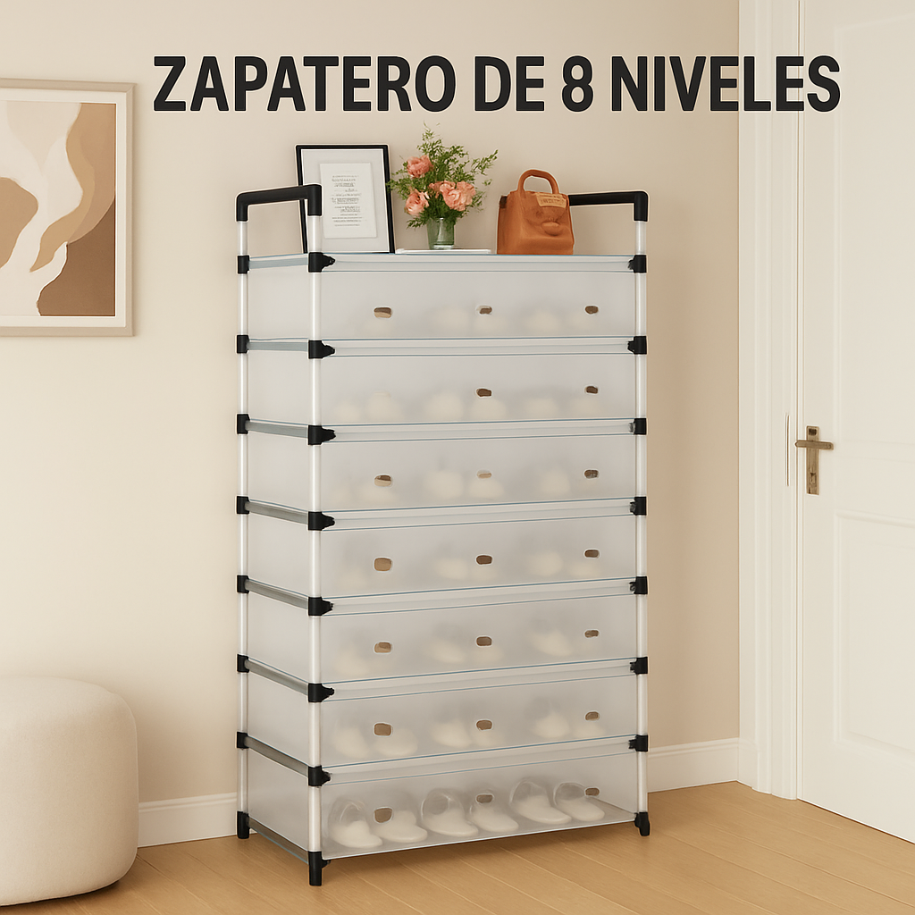 Zapatero con cubierta antipolvo!