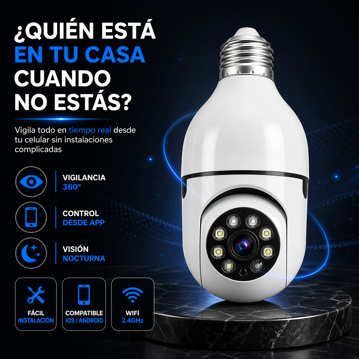 CAMARA BOMBILLO 360
