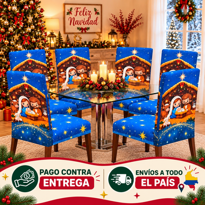 🎅 Pack x4 Fundas Navideñas Calidad Premium