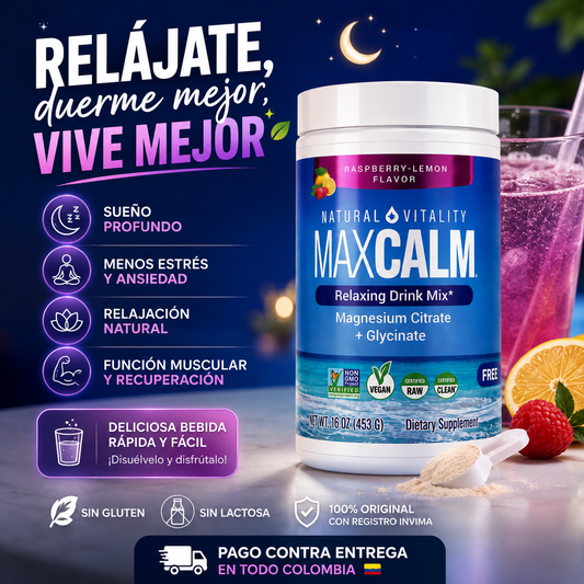 MAXCALM 16 OZ – BEBIDA DE MAGNESIO PARA TU RUTINA DE BIENESTAR