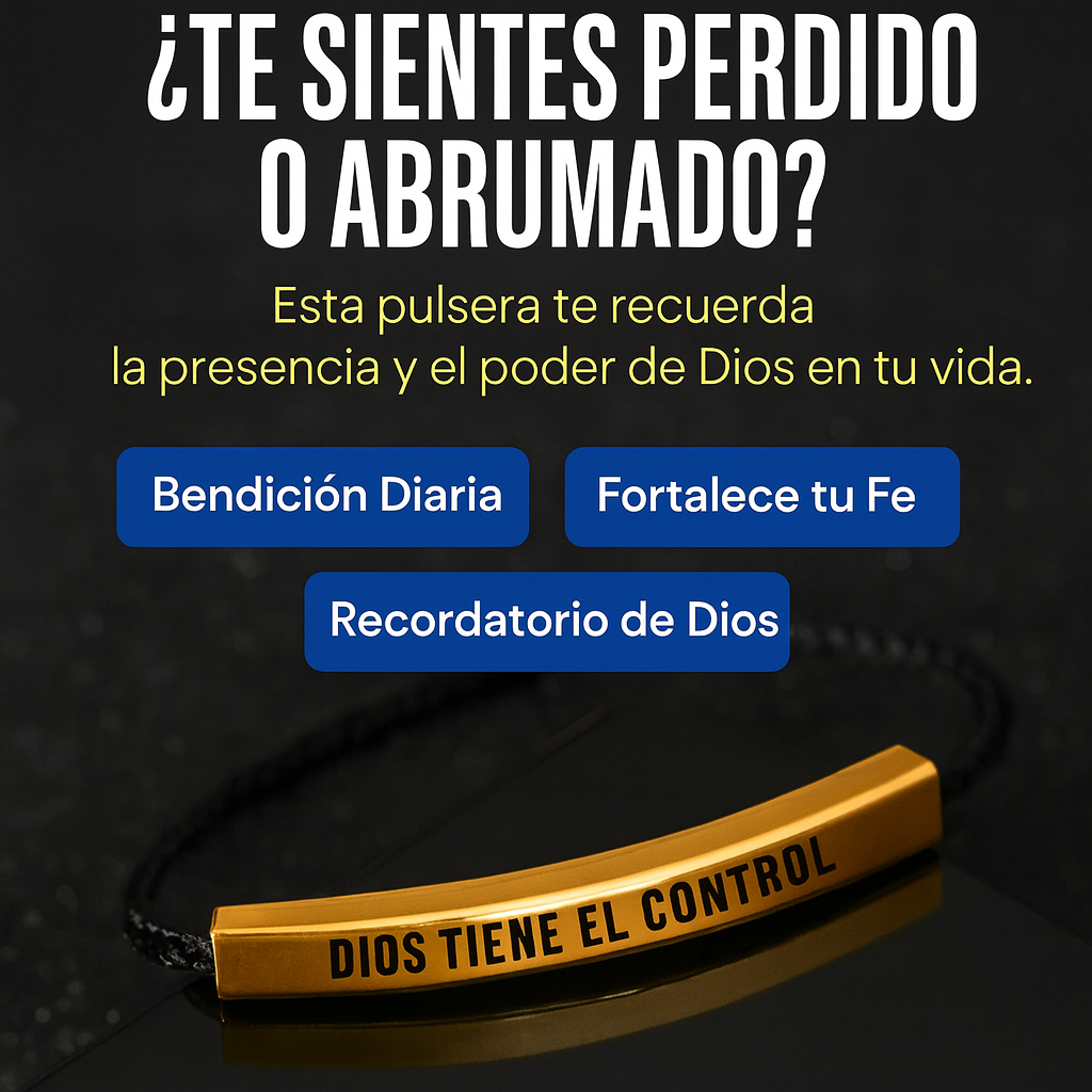 PULSERA DIOS TIENE EL CONTROL (PAGA 1 Y LLEVA 2 ENVÍO GRATIS)