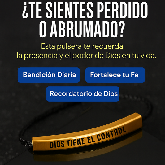 PULSERA DIOS TIENE EL CONTROL (PAGA 1 Y LLEVA 2 ENVÍO GRATIS)