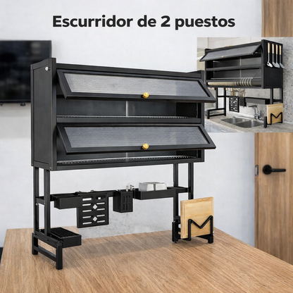 Escurridor De Platos Con Almacenamiento (Envió Gratis)