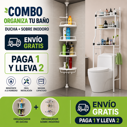 Combo Esquinero Organizador + Estante metalico