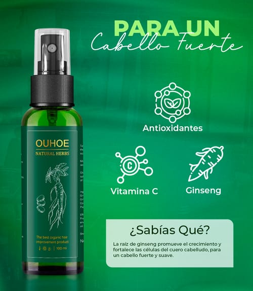 Spray para crecer el cabello HairRevive OUHOE + Envió gratis