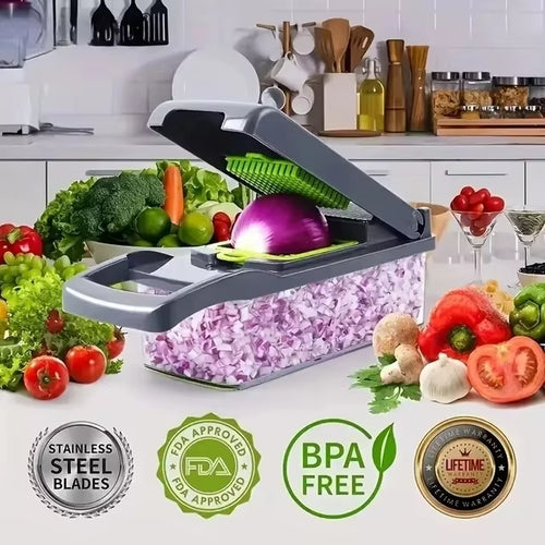 PICADOR DE FRUTAS Y VERDURAS 14 PIEZAS + ENVIO GRATIS