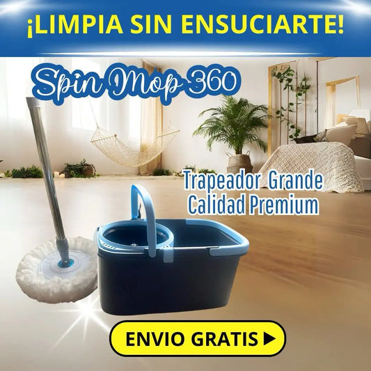 Trapero 360 Grande alta calidad con Balde x 2 mopas + ENVIO GRATIS + Atención 24 horas (3502341167)