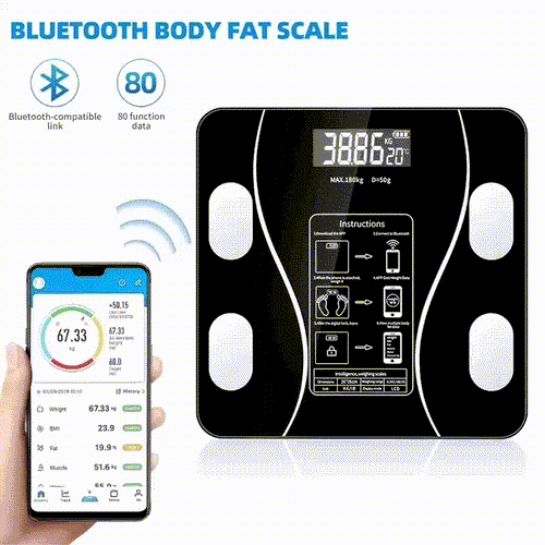 Báscula Inteligente Bluetooth: Control Total de Tu Peso y Salud