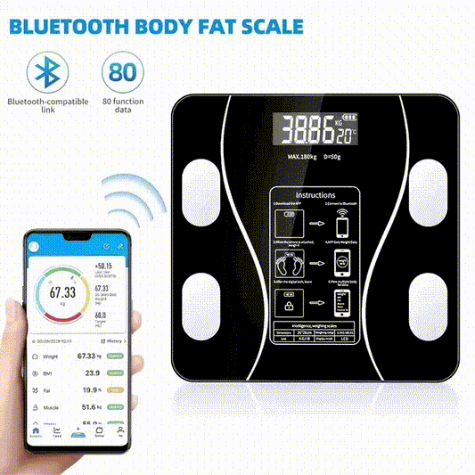 Báscula Inteligente Bluetooth: Control Total de Tu Peso y Salud