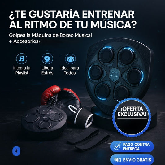 🥊Maquina de boxeo musical de 6 paneles (ENVIO GRATIS)