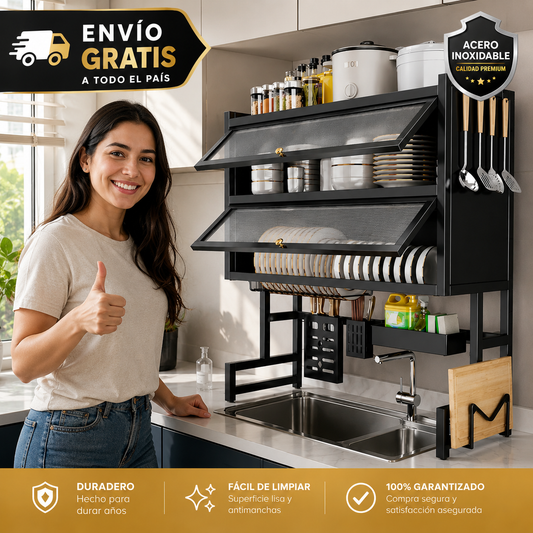Escurridor De Cajon Platos 2 Niveles