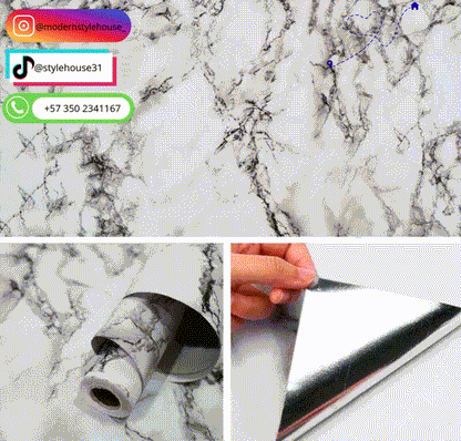 Rollo Papel Vinilo Adhesivo Brillante (10m x 60cm) + Envío Gratis
